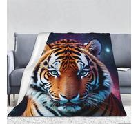 Couverture Polaire Tigre Animal Imprimé, Plaid Polaire Simple Douce Chaude Moelleuse Couverture Polaire pour Canapé lit et Chaise pour Ado Adultes Couverture 180x200 cm