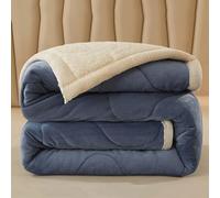 Couverture Polaire Ultra Douce, Couverture Double Couche épaisse en Peluche d'agneau, Couverture de Luxe en Flanelle pour lit Queen, Chaude et Respirante - Toutes Saisons (Couleur