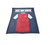 Couverture Polaire Unisexe West Ham Utd Fc Team Ultimate Luxe Bleu Marine 178 X 153 Cm