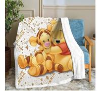 Couverture polaire Winnie l'ourson - 70x140cm - Multicolore - Chambre - Lavable - Enfant