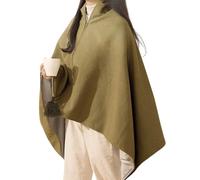 Couverture portable électrique - Cape chauffante alimentée par USB, prête pour une banque d'alimentation mobile, enveloppement en polaire douillette, genouillère réglable à la température, coussin de