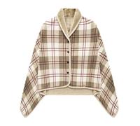 Couverture portable pour femme, couverture portable pour dormir - Flanelle Poncho Throw Châle chaud et confortable avec boutons,Vêtements de détente, couverture en flanelle épaisse et douce et