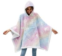 Couverture portable pour femme, sweat-shirt de voyage phosphorescent, couverture à capuche d'hiver | pour femmes, mères, voyageurs, maison, salon, bureau, camping, voyages en plein air, concerts