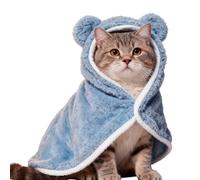 Couverture pour animaux de compagnie comme cape - Veste chaude et housse à capuche | Manteau d'hiver avec bonnet pour petits moyens grands chiots chatons chihuahua autres animaux hiver Noël