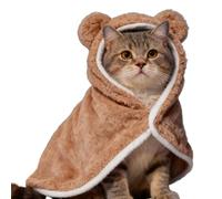 Couverture pour animaux de compagnie - Housse à capuche chaude lavable - Cape d'hiver pour chiens et chats - Pour chihuahua et chatons - Pour Halloween et l'hiver