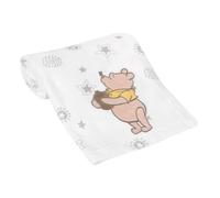 Couverture pour b b en polaire cr me avec appliqu s Winnie l'ourson Disney Baby de Lambs & Ivy