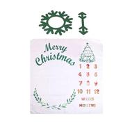 Couverture pour bébé avec tableau de croissance pour enregistrement d'âge mensuel, doux et confortable, accessoire de photographie