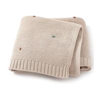 Couverture pour bébé couvertures de réception en coton pour bébé avec de jolis pompons couverture d'emmaillotage douce et confortable pour chambre d'enfant liste de cadeaux pour nouveau-nés nourrisson