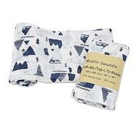 Couverture pour Bébé de Qualité, Coton Ultra Douce et moelleuse Gigoteuse Couverture pour Poussettes ou Lits Bébé Housse Couette de Serviette (Ours polaire,120 * 120cm)