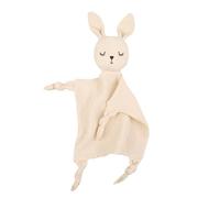 Couverture pour bébé Dessin animé Lapin Écharpe d'apaisement Confortable et apaisant Mouchoir de poche pour nouveau-né en tout-petits Couverture en coton Jouet de sommeil doux pour nouveau-né