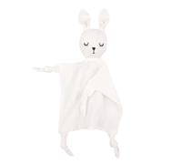 Couverture pour bébé Dessin animé Lapin Écharpe d'apaisement Confortable et apaisant Mouchoir de poche pour nouveau-né en tout-petits Couverture en coton Jouet de sommeil doux pour nouveau-né