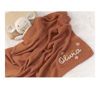 Couverture Pour Bébé Douce Et Douillette,brodée Avec Le Prénom Naissance Couverture De Bébé Fille, Couverture Respirante Pour Poussette,cadeau Personnalisé Bebe 30 * 40