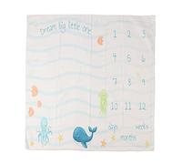 Couverture pour bébé, Douce, Lavable en Machine, thème Nautique Mignon, Accessoire Photo pour Photographie de Nouveau-né, 100 x 100 cm, Fibre de Polyester avec Clips