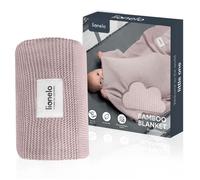 lionelo Bamboo Couverture Bébé Naissance 100 x 75 cm, Rose