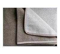 Couverture pour bébé en cachemire, petite couverture en laine, avec ruban, 20 % laine de cachemire, 80 % laine mérinos, différentes tailles, beige/moka, 70 x 70 cm
