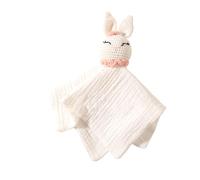 Couverture pour bébé en coton avec serviette Gentle, B | Jouet doux pour apaiser l ' humeur du nourrisson, confort, sécurité et soulagement de l ' anxiété, portable pour la