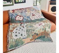 Couverture pour canapé Cartoon Tapestry - Grande Couverture décorative légère et Mignonne pour Femmes, Salle de Jeux, Chambre à Coucher, décoration Murale pour dortoir