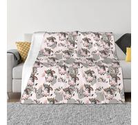 Couverture pour canapé - Couverture amusante et mignonne de vache à lait - Une couverture douce et confortable, légère et chaude en flanelle pelucheuse pour canapé et lit, toutes saisons