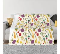 Couverture pour canapé, couverture végétale douce, duveteuse, confortable, chaude, légère et confortable en flanelle pelucheuse pour canapé-lit, pour toutes saisons, 203,2 x 152,4 cm