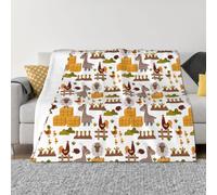 Couverture pour canapé, super douce, duveteuse, confortable, chaude, légère et confortable, en peluche mouton, poulet, carotte, hérisson, canard, jeté pour canapé et lit, toutes saisons