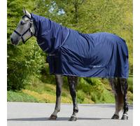 Couverture pour cheval avec couvre cou Bucas Shamrock Bleu 105 cm