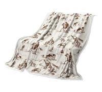 Couverture pour cheval, couette cowboy occidentale, couette vintage, jeté de voyage rustique, literie de camping en plein air, couverture de banc de voiture, tapis de terrasse pour chambre d'enfant et