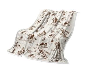 Couverture pour cheval, couette cowboy occidentale, couette vintage, jeté de voyage rustique, literie de camping en plein air, couverture de banc de voiture, tapis de terrasse pour chambre d'enfant et