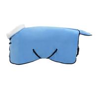 Couverture pour cheval en polaire 105 cm avec boucles réglables, coupe-vent, respirante pour écurie, pâturage et extérieur, protège du vent et du froid, légère et durable