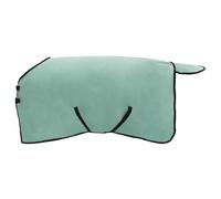 Couverture pour cheval en polyester vert spécial 105 cm pour pâturage et écurie, respirante, imperméable, coupe-vent, indéchirable, avec protection de la poitrine et du cou, idéale pour l'hiver, la