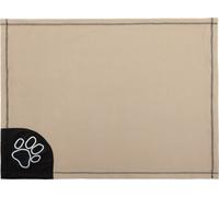 Couverture pour chien Couverture douillette pour lit de chien Niche Couverture de sommeil Doudou Couverture pour chat Plaid Couverture 66 x 88 cm Beige