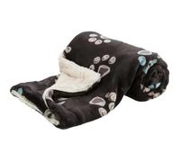 Couverture Jimmy, en Peluche Douce, 100 × 70 cm, Taupe/Beige