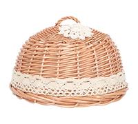 Couverture pour couvercle en dôme en tissu pour rideaux cloches, garder les insectes pour table plateau de service plat de stockage plat pour pique-nique fête pain gâteau pizza fruits secs dessert p