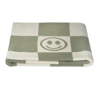 Couverture pour enfant smiley pistache 80X80