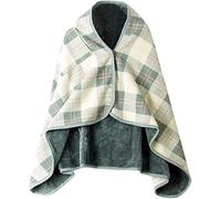 Couverture pour fauteuil roulant Couverture châle à carreaux multifonction for femmes, chaude et multicolore, 130x80cm, hiver(White)