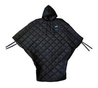 Couverture pour fauteuil roulant, poncho à capuche en tissu chaud doublé polaire, coupe-vent et imperméable, protection intégrale pour adultes (hommes et femmes) mesurant moins de 175 cm (69 pouc