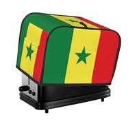 Couverture pour grille-pain drapeau du Sénégal, adaptée pour un design à large fente, avec sac de rangement latéral, facile à nettoyer, résistant à la poussière, adapté pour la cuisine.