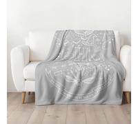 Couverture pour Harry Potter - 150 x 200 cm - Couverture Polaire Douillette - Article de Fan de Poudlard - Motif Chouette - pour Enfants et Adultes - Couvre-lit