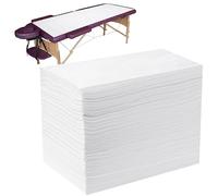 Couverture pour lits de massage, draps jetables, 100 pièces jetables de massage spa, draps de bain en tissu non tissé doux, housses de protection pour salon de beauté, spa, massage, hôtels, 180 x 80