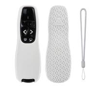 Couverture pour Logitech Wireless Presenter R400,Housse de protection en silicone souple Coque antidérapante antichoc Pour R400 télécommande de présentation (blanc)