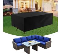 Couverture pour meubles de jardin, bâche 420D pour meubles de jardin, imperméable, résistante à l'hiver, 195x95x68cm Outdoor Housse de protection pour jardin balcon table de jardin meubles de salon