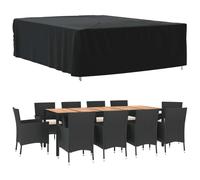 Couverture pour meubles de jardin Noir 350x260x90 cm 420D Oxford