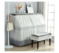 Couverture Pour Piano Housse de protection intégrale for piano, minimaliste, en maille et dentelle, petite housse fraîche tissu for(Color-04,158x40cm Cover)