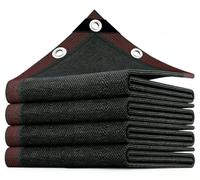 Couverture pour Piscines Enterrées, Auvent en Voile pour Se Protéger du Soleil, avec Protection UV, Résistante Aux Déchirures, pour L'extérieur, Le Jardin, La Terrasse(Black,2x4m(6.5x13ft))
