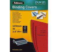 Couverture pour reliure Delta, grain cuir, rouge