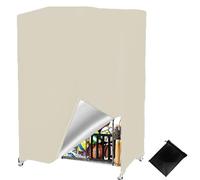 Couverture pour Support de Rangement pour Ballon,Housse de Protection pour Râteliers Stockage Basket-Ball de Garage, Imperméables Bâche pour Organisateur d'Équipem(Size:210D:97*46*115cm,Color:Beige)