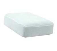 Couverture Pour Tabouret De Canapé Élastique,Housses Pouf Repose-Pied Housse Pouf Ottoman Housse Repose Pied Rectangle, Bois Solide Tabouret De Salon Housse De Pouf Rectangulaire ( Color : White )