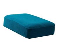 Couverture Pour Tabouret De Canapé Élastique,Housses Pouf Repose-Pied Housse Pouf Ottoman Housse Repose Pied Rectangle, Bois Solide Tabouret De Salon Housse De Pouf Rectangulaire ( Color : Peacock Blu