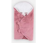 Couverture promenade longs poils, rose