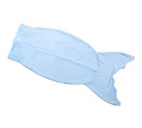 Couverture queue de sirène bleue 140 x 60 cm pour enfant Bleu G