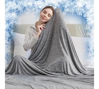 Couverture rafraîchissante pour Les dormeurs Qui transpirent et Les Sueurs Nocturnes, Jet rafraîchissant Double Face, Tissu Respirant et Doux pour la Peau, Lavable en Machine